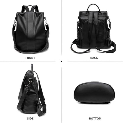 PINCNEL Women Backpack Purse Waterproof Nylon Anti-theft Rucksack Lightweight - Image 3