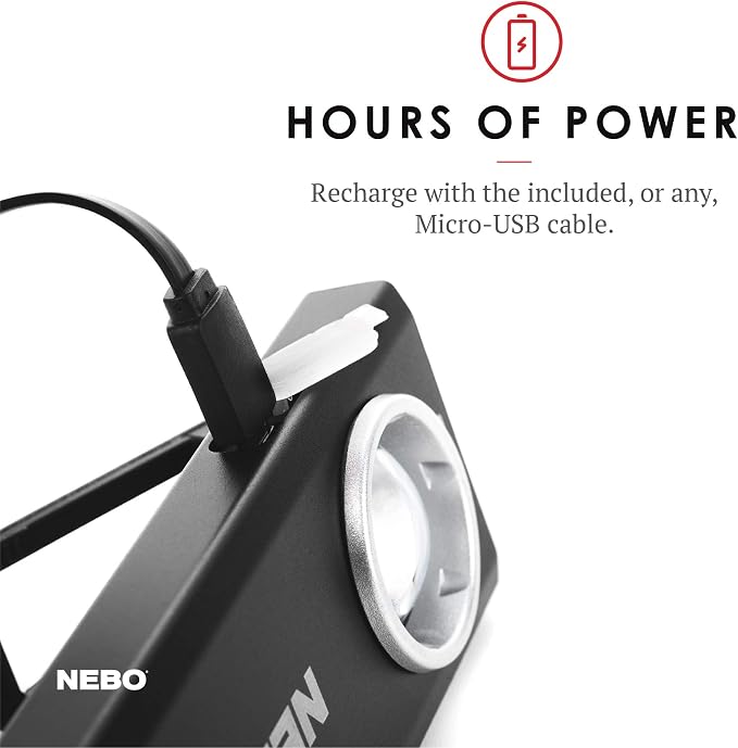 NEBO SLIM Pocket Flashlight | 500 Lumens, Rechargeable Mini EDC Work Light - Image 5