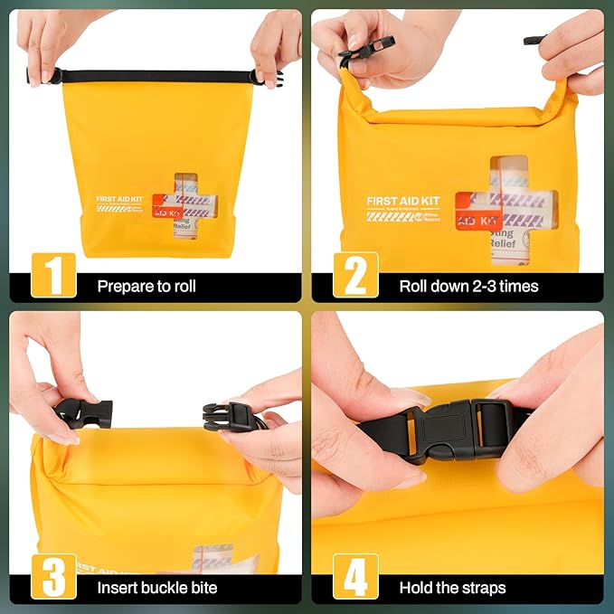 RHINO RESCUE Waterproof Boat First Aid Kit, Lightweight Boat Accessories Dry Bag - Image 5