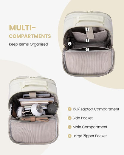 LOVEVOOK Laptop Backpack Purse for Women, Work Travel Computer Bags, College - Image 2