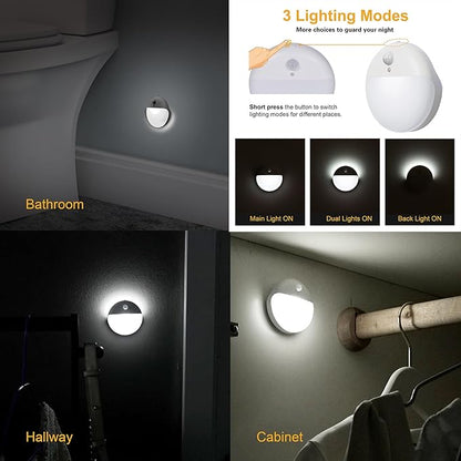 YUNLEX 2 Pack Battery Night Light, Toilet Lights, 2.6" Small Motion Senor Light - Image 4