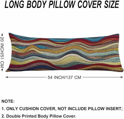 Couch Body Pillow Cover Tribal Wave Bedding Body Pillow Case - Image 6