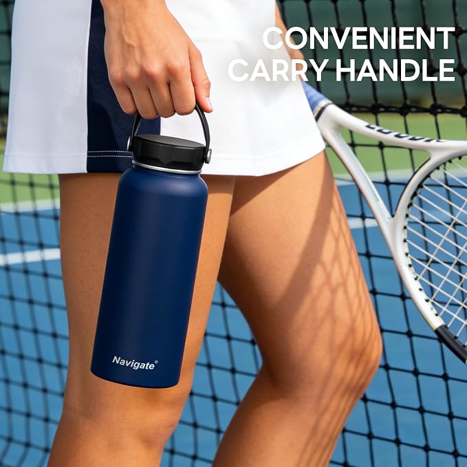 Navigate 40 oz Insulated Stainless Steel Sports Water Bottle - Image 8