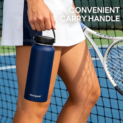 Navigate 40 oz Insulated Stainless Steel Sports Water Bottle - Image 8