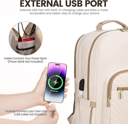 LOVEVOOK Laptop Backpack for Women 15.6 inch, Cute Womens Travel Backpack Purse - Image 5