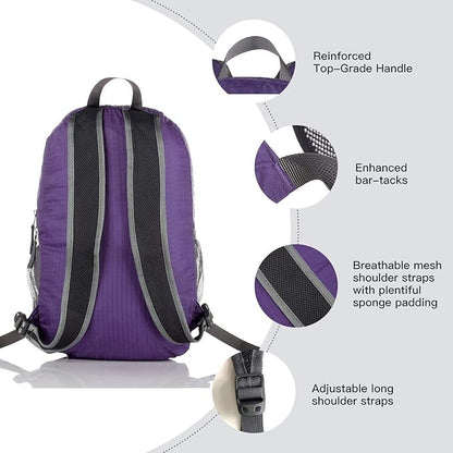 Outlander Packable Handy Lightweight Travel Hiking Backpack Daypack - Image 4