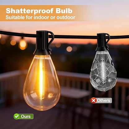 50FT Outdoor String Lights, 15m Waterproof Remote LED Patio Lights - Image 5