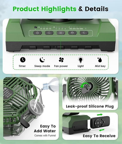 Camping Misting Fan - Image 9