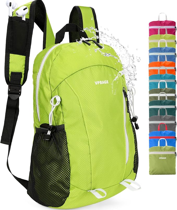 VPBAGE 15L Water-resistant Hiking Daypack, Small Backpack Travel Outdoor by VpbageGear