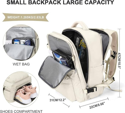 WONHOX Large Travel Backpack Carry on Flight Approved Laptop Work Business - Image 3