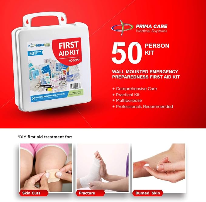 Primacare KC-50PP 50 Person Large Emergency Preparedness First Aid Kit - Image 4