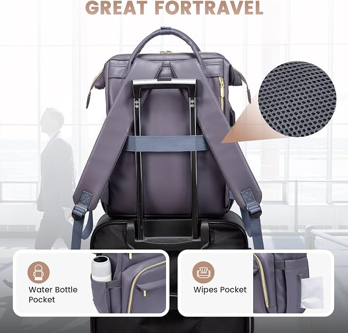 LOVEVOOK Leather Laptop Backpack - Image 5