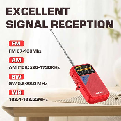 XHDATA D221 NOAA Weather Radio Portable AM FM Shortwave Radio Receiver - Image 4