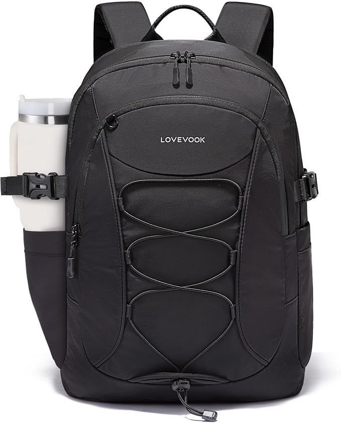 LOVEVOOK Mens Backpack with Giant Tumbler Holder Pocket, 15.6 Inch Everyday by LOVEVOOK