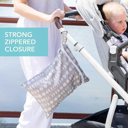 Bumkins Waterproof Wet Dry Bag for Baby, Swim Suit, Cloth Diapers, Pump Parts - Image 3