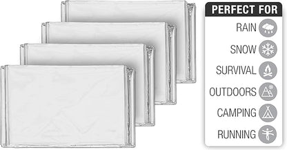 Swiss Safe Emergency Mylar Thermal Blankets + Bonus Space Blanket - Image 3