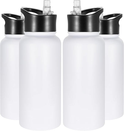 VEGOND 32 oz Insulated Water Bottle Bulk Stainless Steel Metal Water Bottles by VEGOND