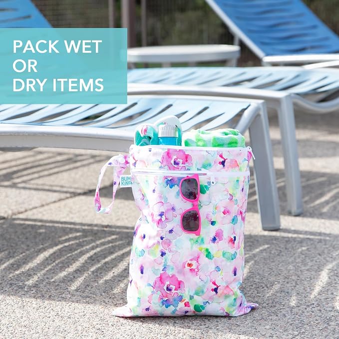 Bumkins Waterproof Wet Dry Bag for Baby, Cloth Diaper, Pump Parts, Gym Clothes - Image 3