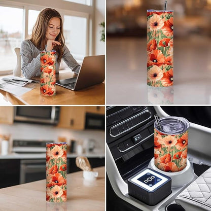 Firmiso 20 oz Tumbler | Skinny Insulated Travel Mug - Image 3