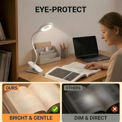 Reading Light, 28 LEDs Rechargeable Clip on Lamp, 3 Color x 3 Brightness Clip - Image 3