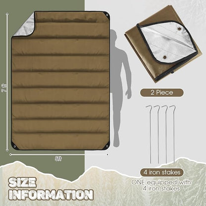Kingdder 2 Pcs Heavy Duty Emergency Blankets - Image 2