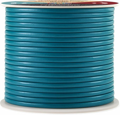 Mandala Crafts Round Genuine Teal Leather Cord - Image 2