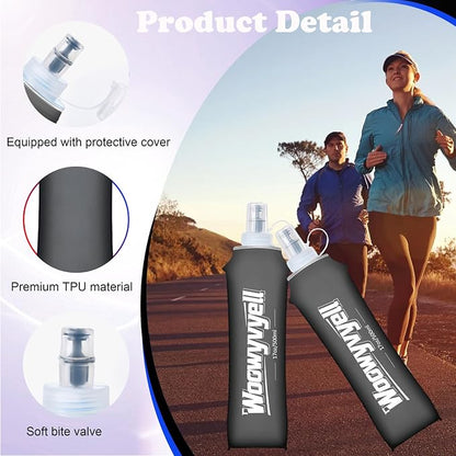 Running Vest Soft Flask, Collapsible Water Bottles - Image 5