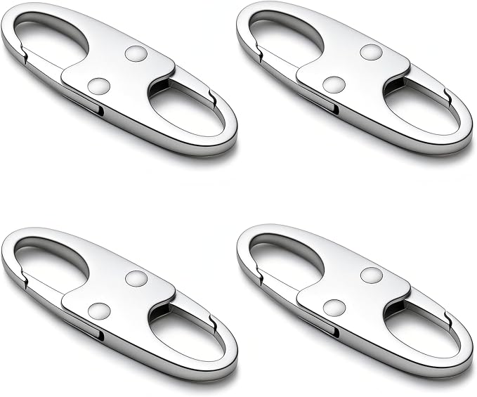 zelin Zipper Clips Anti Theft, Double Opening S Carabiner Theft Deterrent by zelin