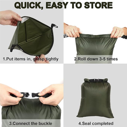 Dry Bags Waterproof Set, 5 Packs Ultralight Waterproof Bags Small Stuff Sack - Image 7