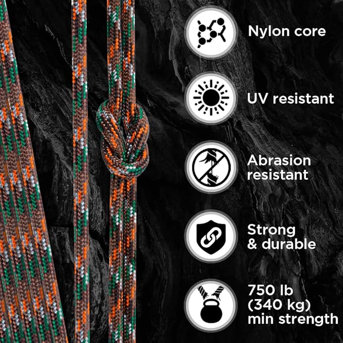 TECEUM 5/32" Paracord Rope 1000 – 1000ft / 200ft / 100ft / 50ft – Tactical - Image 3