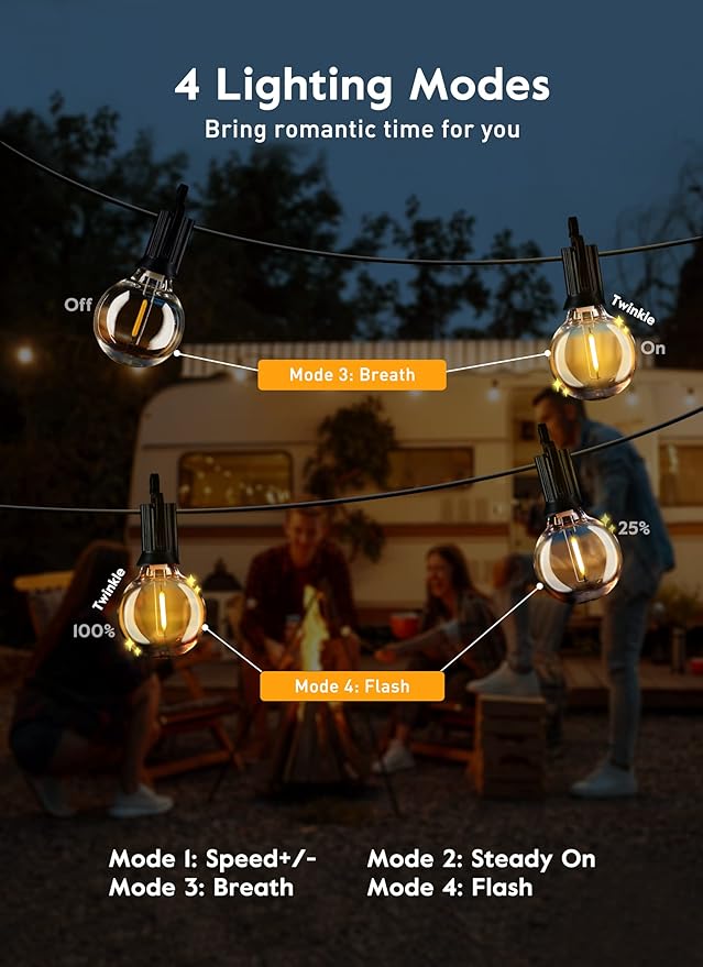 Brightown String Lights Outdoor 38Ft - Image 4