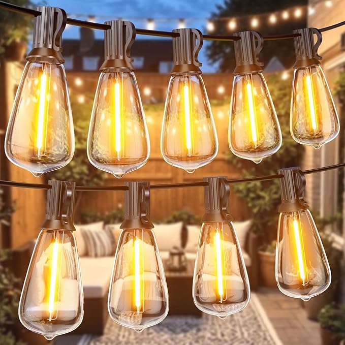 GPATIO Outdoor String Lights, 150FT ST38 Bulbs Shatterproof Patio Lights by AddforPatioMakeover