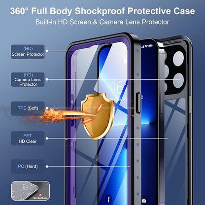 SPIDERCASE for iPhone 13 Pro Max Case Waterproof, Built-in Lens & Screen - Image 5