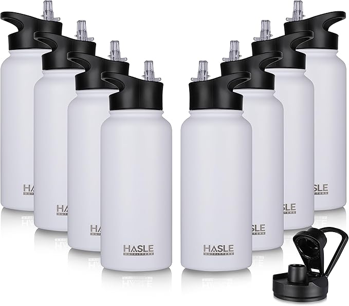 HASLE OUTFITTERS 32 oz Insulated Water Bottle Stainless Steel Double Walled by HASLEOUTFITTERS