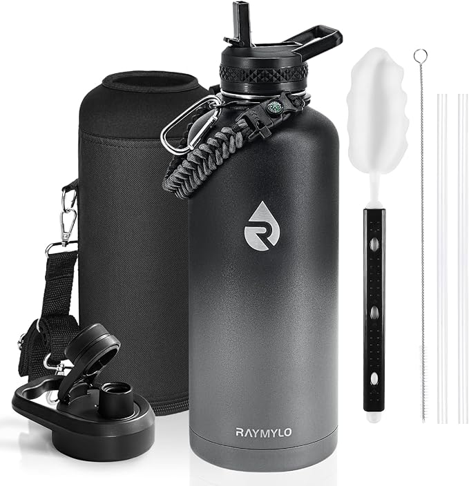 RAYMYLO Insulated Water Bottle 87 oz, Triple Wall Vacuum Stainless Steel by RAYMYLO