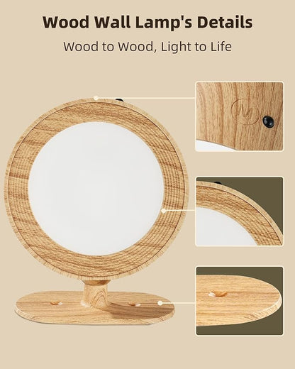 LED Wall Mounted Lights, Rechargeable Wall Sconce Lamps, 3 Color Temps & Remote - Image 6