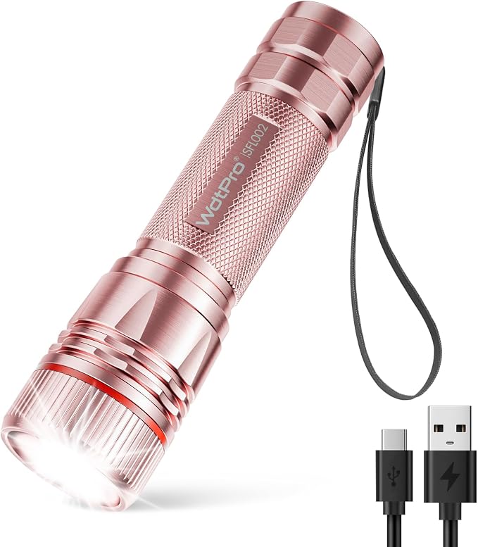 WdtPro Rechargeable Flashlights High Lumens, 1 Pack 10H Long Lasting Super by WdtPro