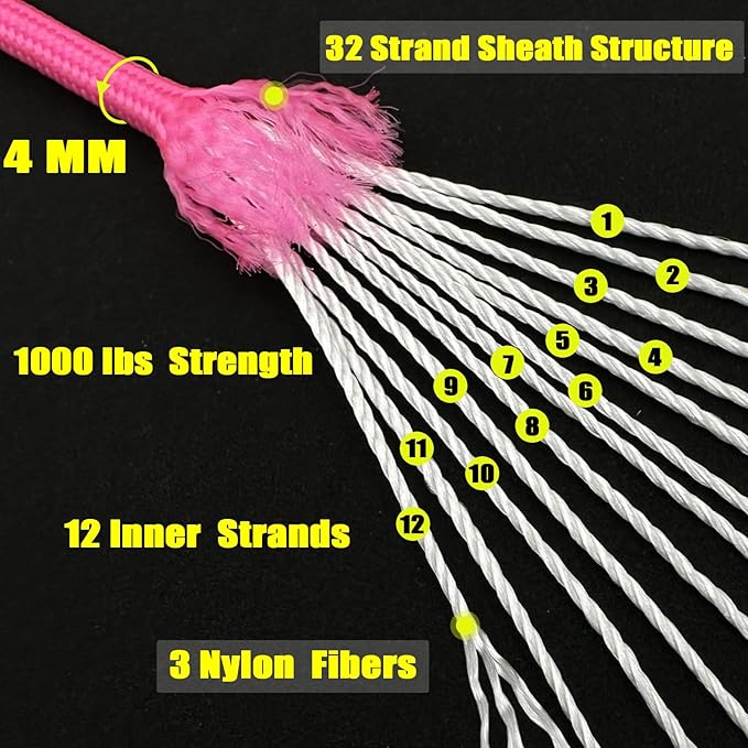 VVAAGG 1000 Paracord Rope, 50ft 12 Strand Parachute Cord - Image 2