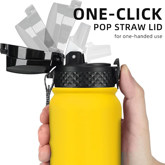 Fanhaw 20 oz Insulated Stainless Steel Water Bottle - Image 2