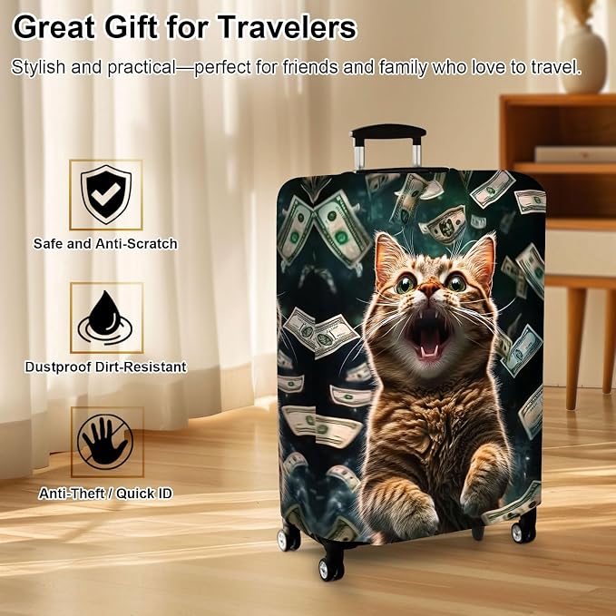 Luggage Cover Protector for 26-28 Inch Suitcases, TSA Approved Elastic Travel - Image 7