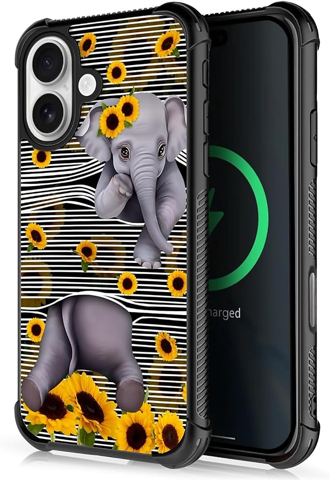 for iPhone 17 Case, for MagSafe Graphic Design for Girl Boy Soft Silicone Hard by FKBRCL4U