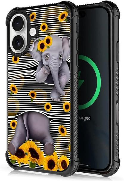 for iPhone 17 Case, for MagSafe Graphic Design for Girl Boy Soft Silicone Hard by FKBRCL4U
