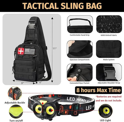 Survival Kit, Emergency Kit for Earthquake, Outdoor Adventure, Gifts for Men - Image 2