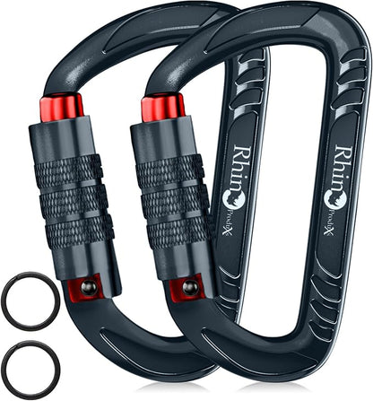 Rhino Produxs 12kN Heavy Duty Carabiner Clips, by Rhino+Produxs