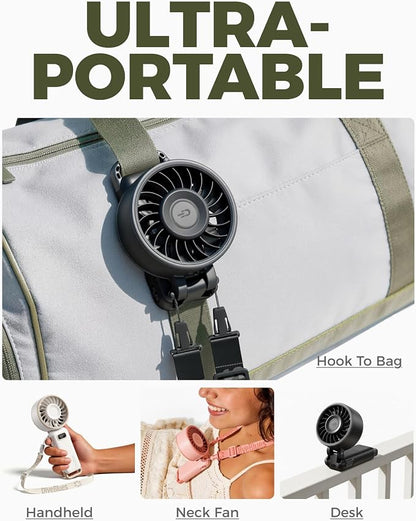 Diveblues Portable Turbo Fan, 100 Speed Handheld Fan - Image 4