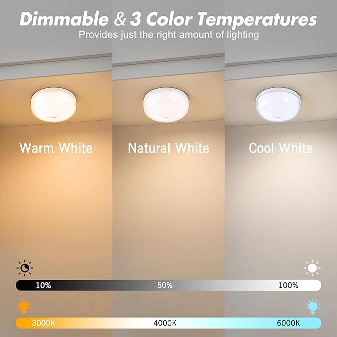 4-Pack Rechargeable Shower Light No Wiring, 15 RGBW Color Changeable Waterproof - Image 4
