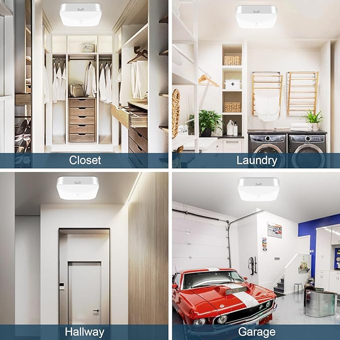 WhitePoplar Motion Sensor Rechargeable Ceiling Light Indoor - Image 5