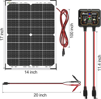 SOLPERK 30W Solar Battery Charger Solar Battery Maintainer + Upgrade 10A MPPT - Image 7