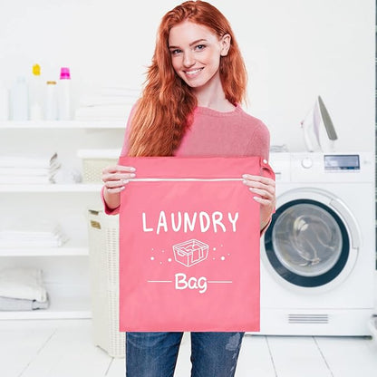 2 Pcs Large Travel Laundry Bag Waterproof Wet Dry Bag Washable Dirty Clothes - Image 8