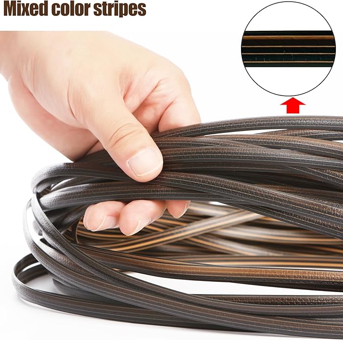 240 Ft Wicker Repair Kit, Plastic Wicker Repair Supplies, Gradient Dark Brown - Image 4
